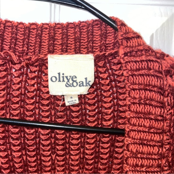 Womens maroon and pink chunky cardigan - Picture 3 of 3